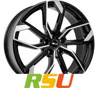 4x RC-Design RC34 schwarz front-poliert 8.5x19" ET36 LK5 112 ML 66.6 Alufelge...