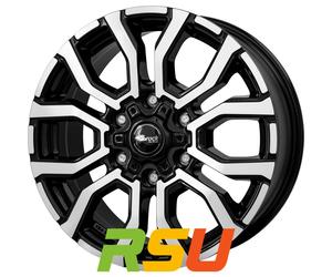 4x RC-Design RC35 schwarz front-poliert 6.5x16" ET50 LK6 120 ML 74.6 Alufelge...