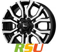 4x RC-Design RC35 schwarz front-poliert 6.5x17" ET54 LK6 130 ML 84.1 Alufelge...