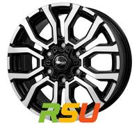 4x RC-Design RC35 schwarz front-poliert 6.5x17" ET62 LK6 130 ML 84.1 Alufelge...