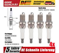 4x RC12YC BK5ES Zündkerze für Briggs & Stratton OHV Motor 792015/491055/691043