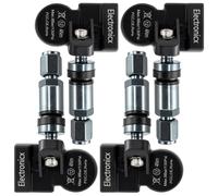 4x Reifendrucksensoren RDKS Sensoren Metallventil Gunmetal für Smart EQ Fortwo 2
