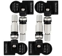 4x Reifendrucksensoren RDKS Sensoren Metallventil Silber für Renault Symbol/Thal