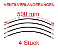 4x Reifenventile Set Ventilverlängerung flexibel 500mm PKW Reifen Rad Ventile