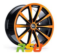 4x RH Alurad GT color polished - orange 8.5x19" ET54 LK5 130 ML 71.5 Alufelge...