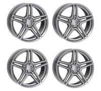 4x Rial Felgen Alufelgen M10 7.5Jx18 ET40 5x112 metal-grey kompatibel mit INFINITI QX30