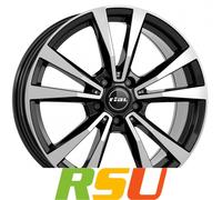 4x Rial M12X diamant-schwarz frontpoliert 8x19" ET52 LK5 112 ML 66.5 Alufelge...