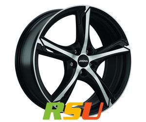 4x Ronal R62 jetblack-matt-frontkopiert 8.5x20" ET50 LK5 114.3 ML 82 Alufelge...