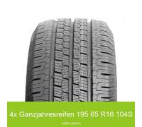 4x Rotalla Setula Van 4-Season RA-05 195/65 R16 C 104S Allwetterreifen | 95093