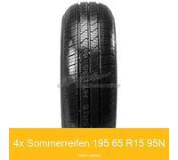 4x Security Trailer AW-414 XL 195/65 R15 95N Anhaengerreifen | 23333