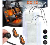 4X Sitzheizung Heizmatten Nachrüstsatz Matte Pads Auto Universal Carbon KFZ PKW`
