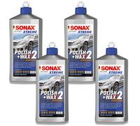 4x SONAX 02072000 XTREME Polish + Wax 2, Hybrid NPT Politur Wachs Versiegelung