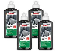 4x SONAX 02911410 Leder Pflege Pflegelotion Lederbalsam Leder Kunstleder 250 ml