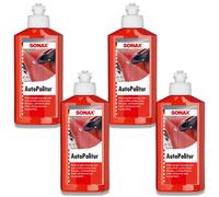 4x SONAX 03001000 AutoPolitur Außen Lack Autopolitur Buntlack Metalllack 250 ml