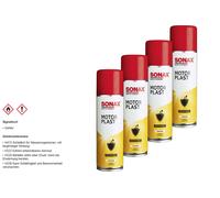 4x SONAX 03302000 MotorPlast Schutzlack MotorSchutzlack Lackpflege 300 ml