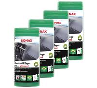 4x SONAX KunststoffPflegeTücher glänzend Box Feuchte Tücher Innenraum