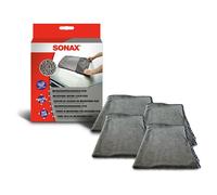 4x SONAX MICROFASER TROCKEN TUCH PLUS 80x50cm 460GSM TROCKNUNGSTUCH