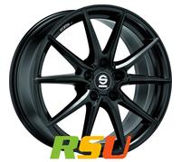 4x Sparco DRS gloss black 7.5x17" ET27 LK5 112 ML 73.1 Alufelgen 17 Zoll
