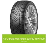 4x Tourador X All Climate TF2 3PMSF 205/60 R16 92H Ganzjahresreifen | 62769