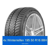 4x Triangle WinterX TW-401 3PMSF XL 195/50 R16 88H Winterreifen | 46212