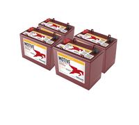 4x Trojan T-1275-AES Deep Cycle 12V 130Ah Traktionsbatterie ELPT-Anschluss