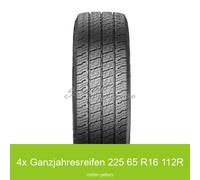 4x Uniroyal AllSeasonMax 3PMSF Ganzjahresreifen 225/65 R16 112R | 68844