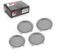 4x Universal Nabendeckel Felgendeckel Naben Abdeckung Grau ø 75mm