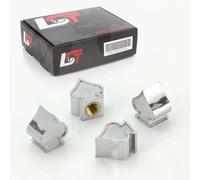 4x VENTILKAPPE REIFENVENTIL VENTIL KAPPE PIK SILBER FÜR PKW LKW MOTORRAD QUAD