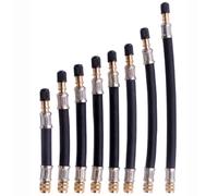 4x Ventilverlängerung Gummi Flex - Für Autoventil AV PKW Auto Scooter LKW