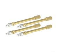 4x Ventilverlängerung Messing 50mm gerade für Auto LKW(100mm)