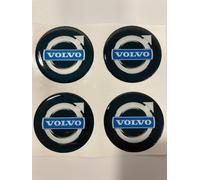 4x Volvo Aufkleber für Radnabenkappen Selbstklebende Embleme für Felgen