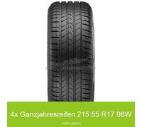 4x Vredestein Quatrac Pro Plus 3PMSF XL Allwetterreifen 215/55 R17 98W | 16625