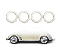 4x Weißwandringe Weißwandreifen 13 Zoll Weiß Echt Gummi Auto Tuning