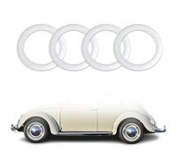 4x Weißwandringe Weißwandreifen 16 Zoll weiß Gummi Auto Tuning