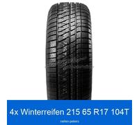 4x Winterreifen Kumho WinterCraft WS-71 3PMSF XL 215/65 R17 104T | 25317