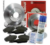 4x ZIMMERMANN Bremsscheiben + Beläge Vorne + Hinten für VW Golf V + VI + BR