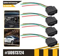 4x Zündspule Stecker Kabel Reparatursatz Für VW Seat AUDI Skoda VAG 1J0 973 724