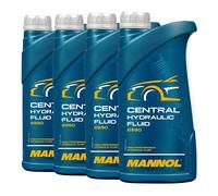 4x1 Liter MANNOL 8990 Central Hydraulic Fluid Hydrauliköl / Servolenkungsöl