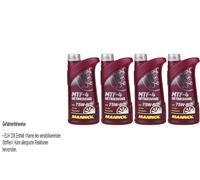 4x1 Liter Original MANNOL Getriebeöl MTF-4 Getriebeoel 75W-80 Gear Oil