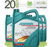 4x5 Liter Addinol Economic 020 Leichtlaufmotorenöl 0W-20 LL API SP ILSAC GF-6