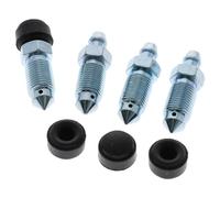 4xBremssattel Entlüfterschraube Entlüftungsventil M10x1x36 SW11 mit schwarzen Kappen