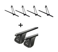 4xFahrradträger ORION+Dachträger VDP Stahl für für Hyundai i30 III 5Tür ab 17