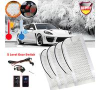 4xHeizmatten Sitzheizung Heizkissen Nachrüstsatz Carbon Auto Universal Wärmer DE