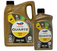 Total | Motoröl Quartz Ineo ECS 5W-30 (5 L) Teilsynthetiköl (213683) für