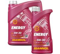 2x5 Liter 5W-30 Motoröl MANNOL Energy 5W30 VW 502.00 505.00 ACEA A3 B3 MB 229.3