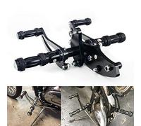 5,5cm Vorverlegte Schwarz Fußrasten Fußrastenanlage Forward Control verstellbar Aluminum für Kawasaki VN800 Vulcan 800 VN800A Classic Drifter 1995-2006