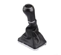 5/6-Gang Schalthebel Knauf Schwarz Für Opel Zafira B 2005-2010 PU Leder ABS | Einfache Montage Für Opel Zafira B 2005-2010 Elegantes Design Griffoptimiert Langlebige PU Leder und ABS Konstruktion