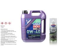5 Liter Liqui Moly 1361 Synthoil Energy 0W-40 Motoröl Presto Öl-Fleck-Entferner