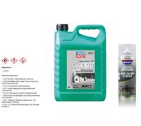 5 Liter LIQUI MOLY Rasenmäher-Öl SAE 30 4Takt & Öl-Fleck-Entferner