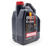 Motul 8100 X-Cess 5W40 Motorenöl, Ganzjahresöl mit hoher HTHS-Viskosität, 5 l - Kanister